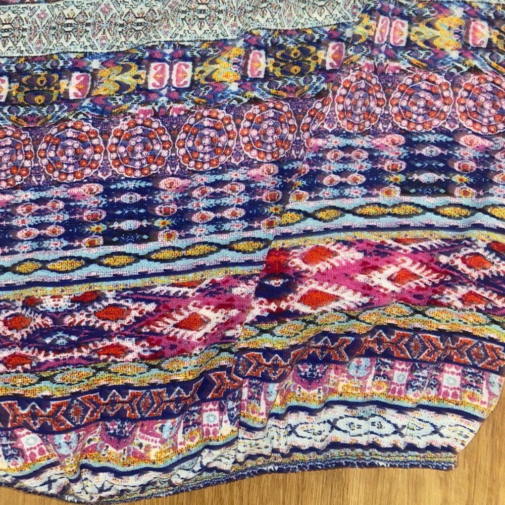 Boho Mixed Pattern Tunic - Picture 4 of 5